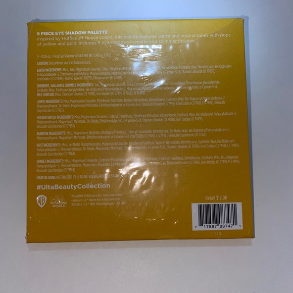 Ulta x Harry Potter Hufflepuff Eye Shadow Palette - Picture 4 of 4